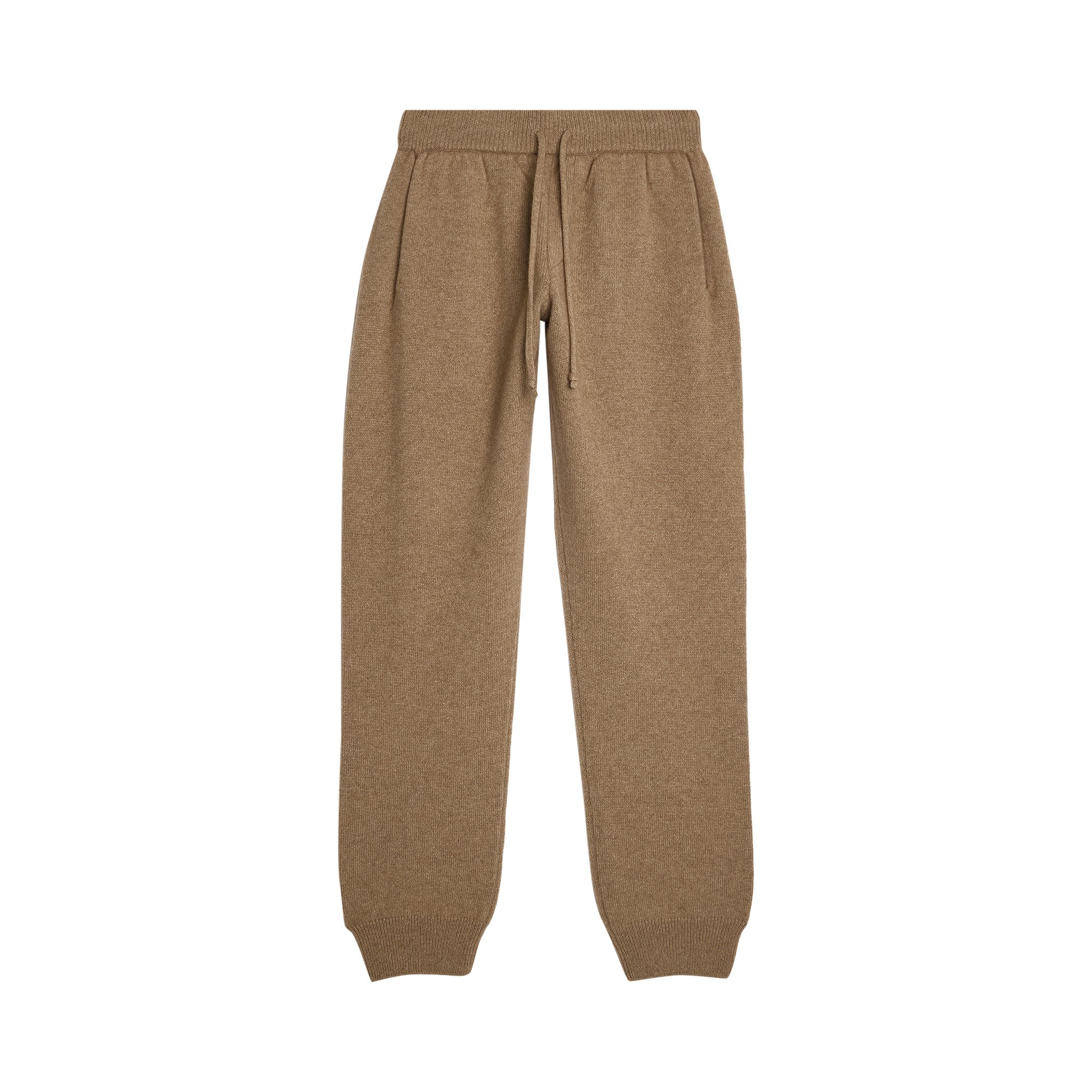 Auralee Knit Pants 'Natural Brown'