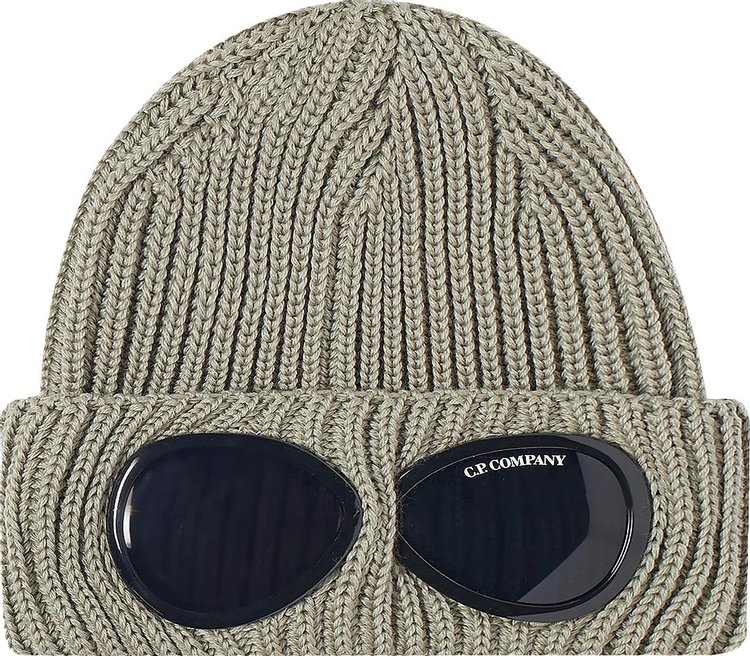 CP Company Extrafine Merino Wool Goggle Beanie SilverSage