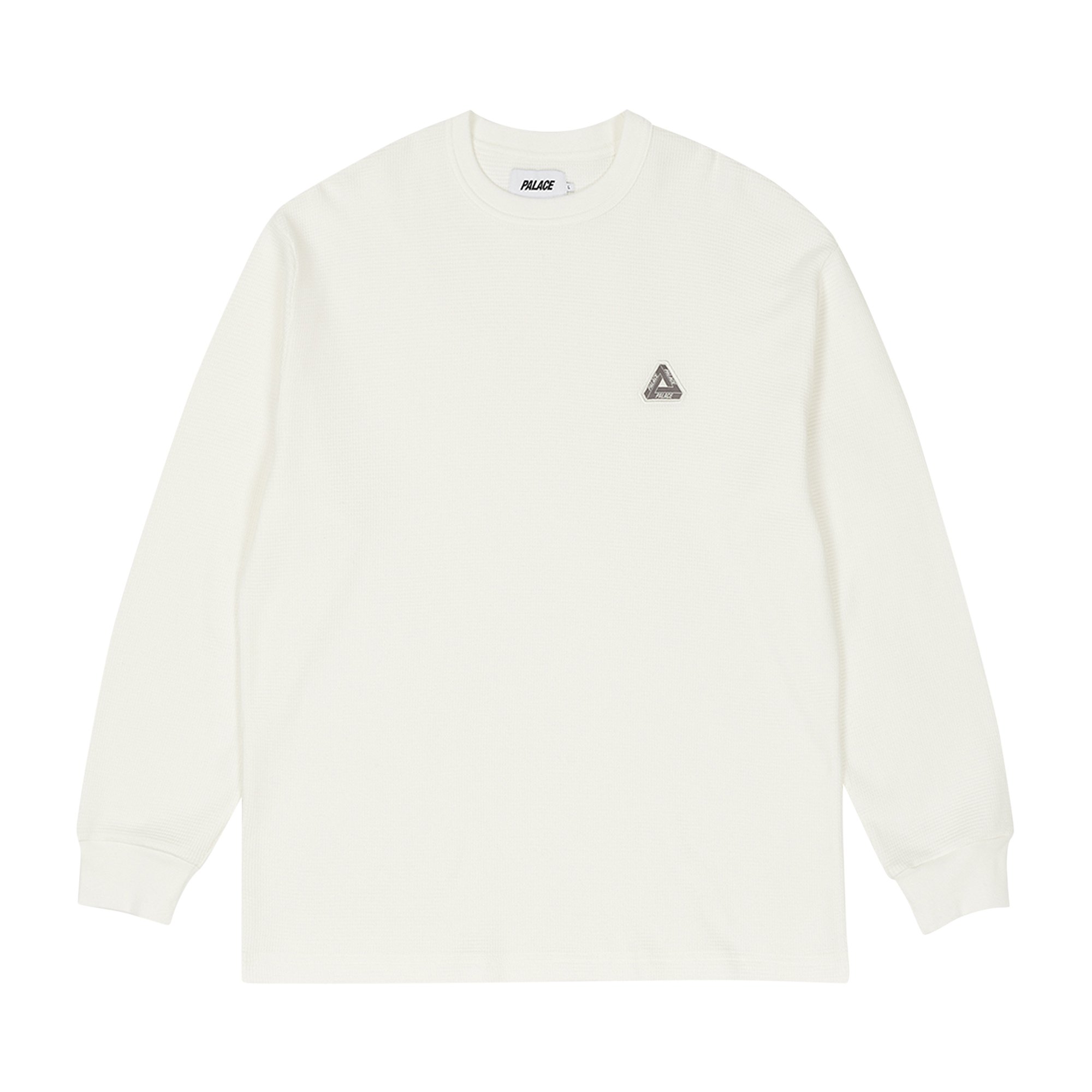 Buy Palace Waffle Long-Sleeve 'White' - P25ES082 | GOAT