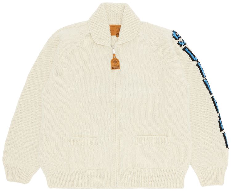Supreme Camacho Cowichan Sweater Natural