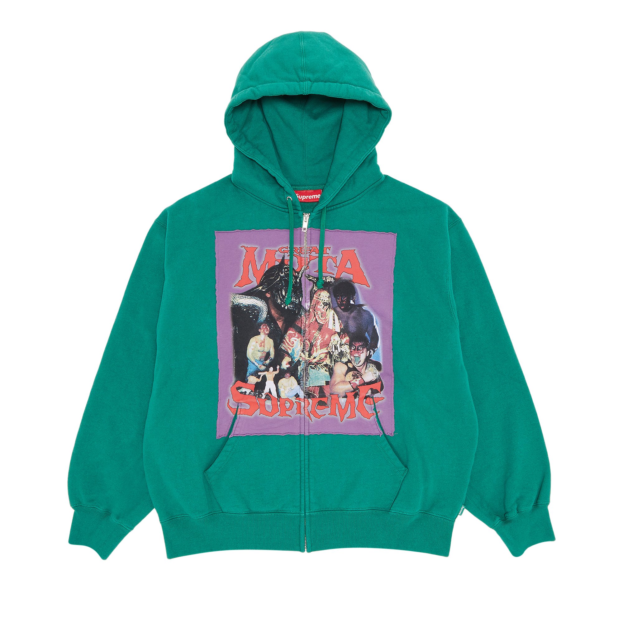 Supreme Muta Zip Up Hooded Sweatshirt 'Light Pine'