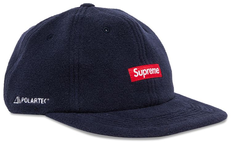 Supreme Polartec Small Box 6 Panel Navy