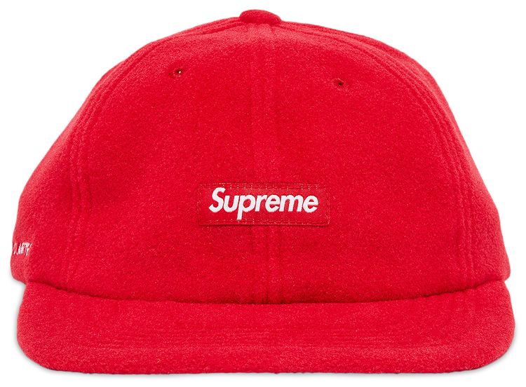 Supreme Polartec Small Box 6 Panel Red