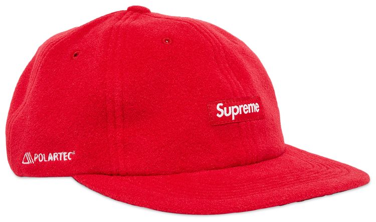 Supreme Polartec Small Box 6 Panel Red