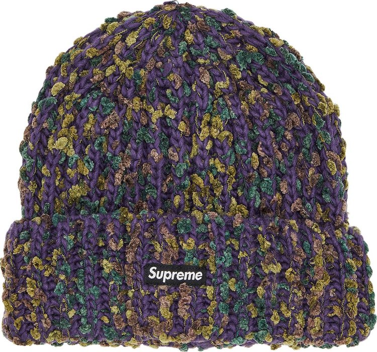 Supreme Chenille Beanie Dark Purple