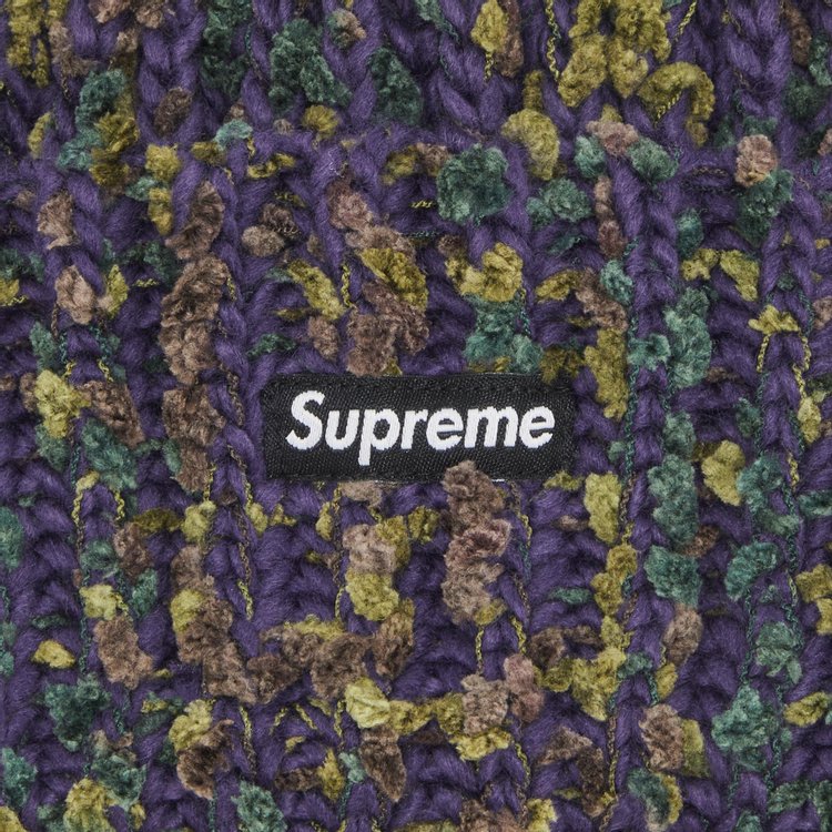 Supreme Chenille Beanie Dark Purple