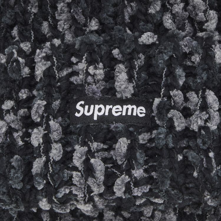 Supreme Chenille Beanie Black