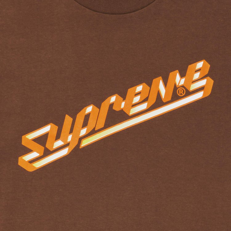 Supreme Banner Tee Brown