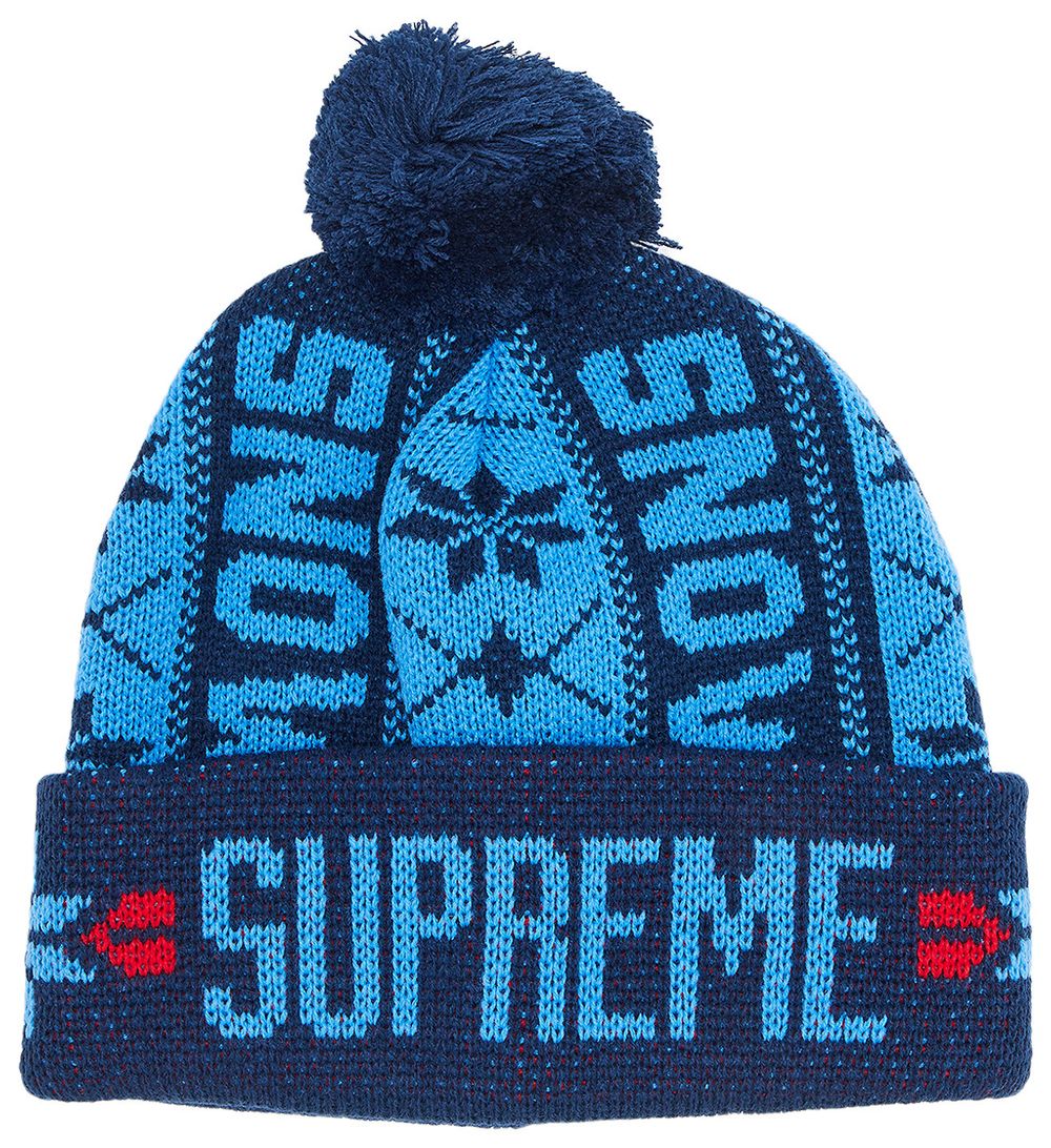 即完売！supreme Snow Beanie Black 帽子