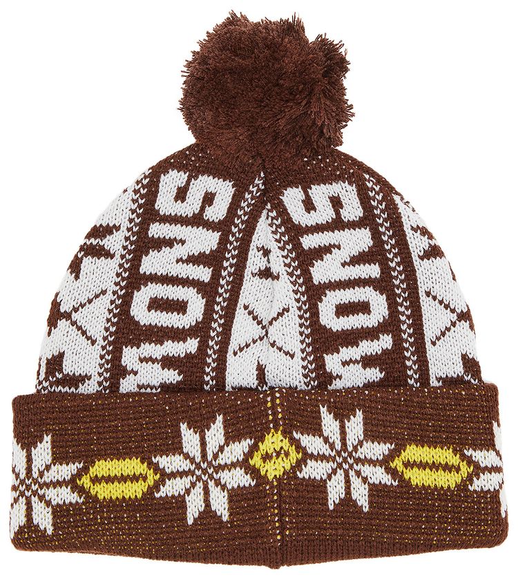 Supreme Snow Beanie Brown