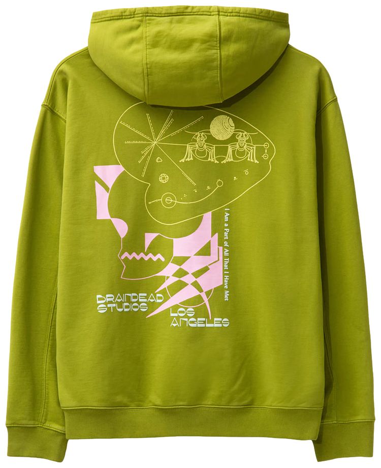 Brain Dead Playing With Fire Hoodie Olive