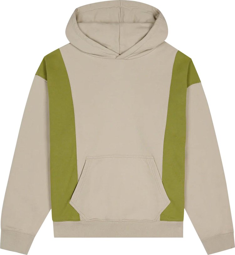 Brain Dead Mendoza Cropped Hooded Sweatshirt Tan