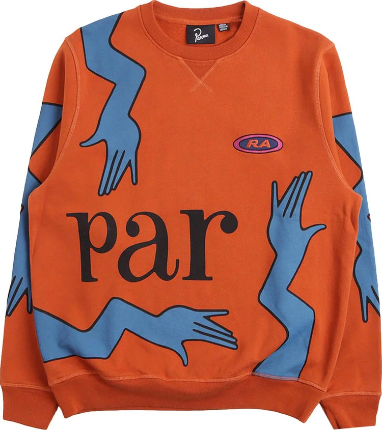 Parra Early Grab Crewneck Sweatshirt 'Sienna Orange'