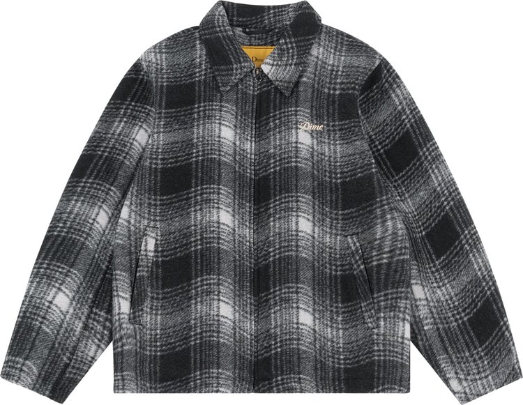 Dime Wave Plaid Jacket Charcoal