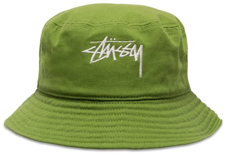 Stussy Big Stock Bucket Hat Grass