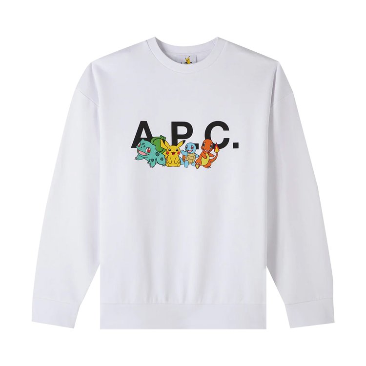 A.P.C. x Pokémon The Crew Sweatshirt 'White'