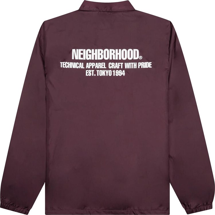 Neighborhood Windbreaker Jacket Burgundy