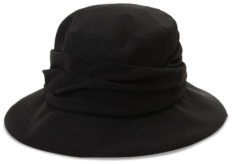 Ys Cross Gather Crochet Hat Black