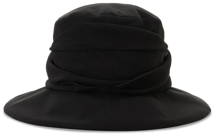 Ys Cross Gather Crochet Hat Black