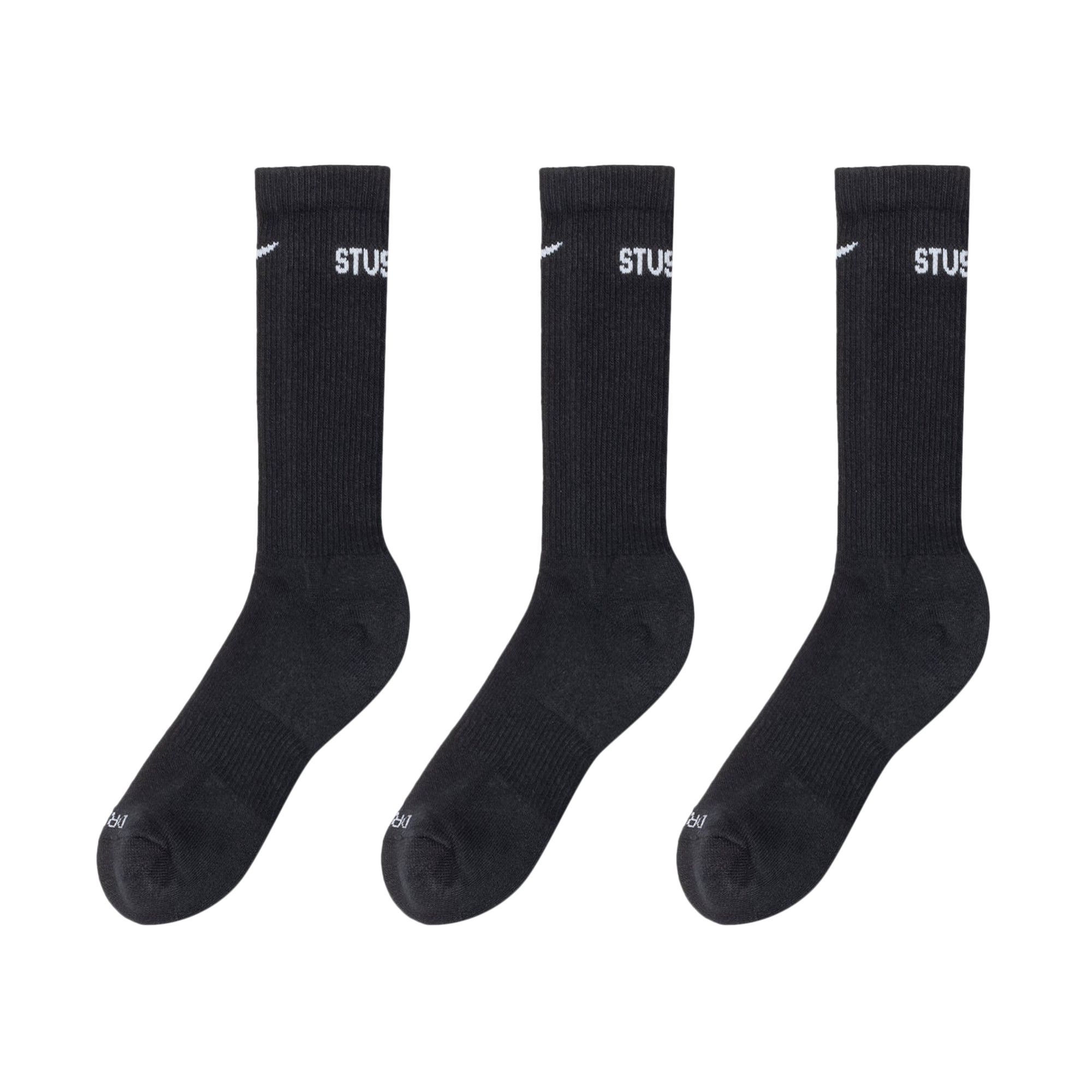 【STUSSY×NIKE】STUSSY & NIKE DRI-FIT CREW SOCK PACK Nike x Stussy - Cushioned Crew Socks (3-Pack) – Premier