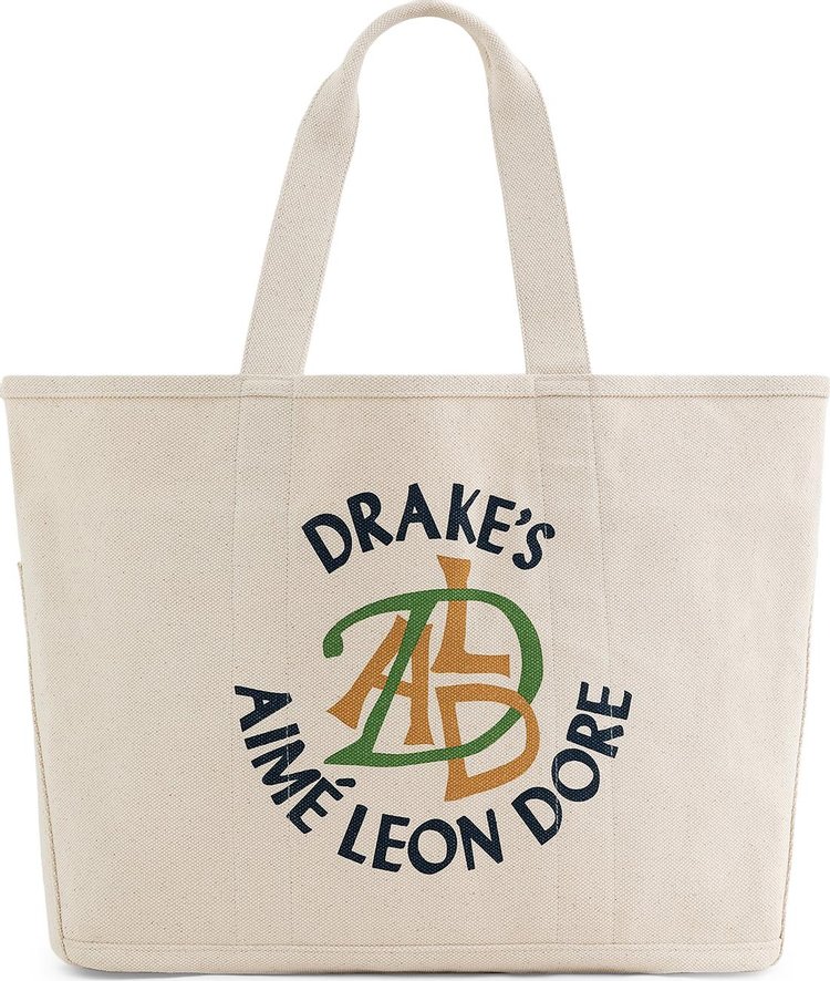 Aimé Leon Dore x Drake's Canvas Tote Bag 'Natural'