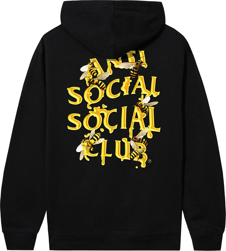 Anti Social Social Club Bee Keeper Hoodie Black