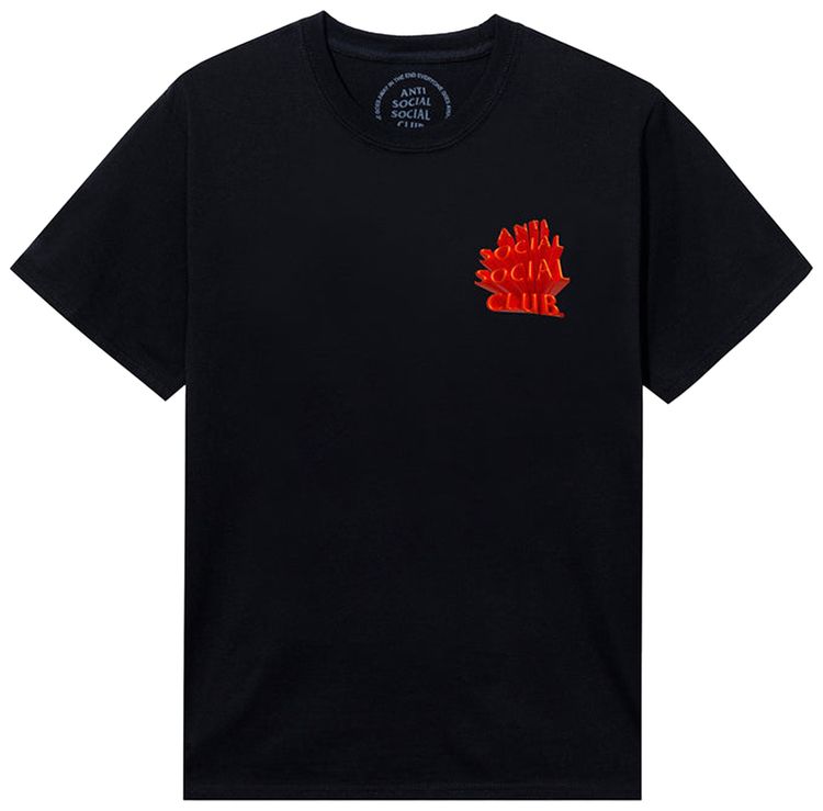 Anti Social Social Club Spatial Tee BlackRed