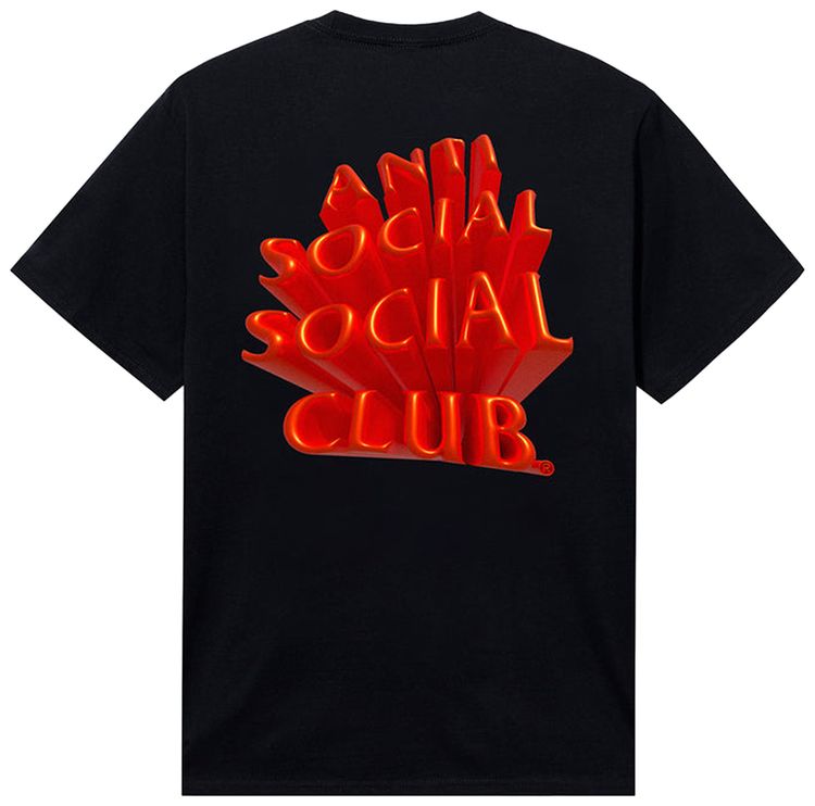 Anti Social Social Club Spatial Tee BlackRed