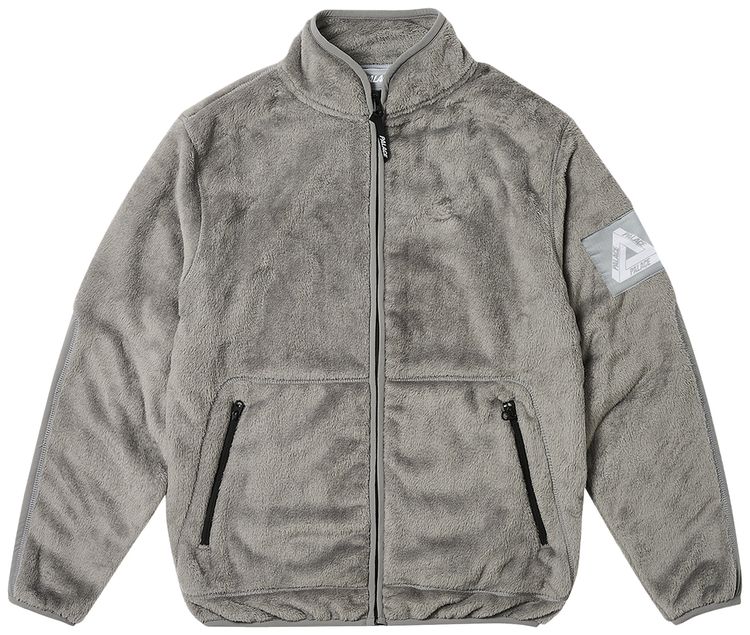 Palace Tech Fleece Funnel Light Grey