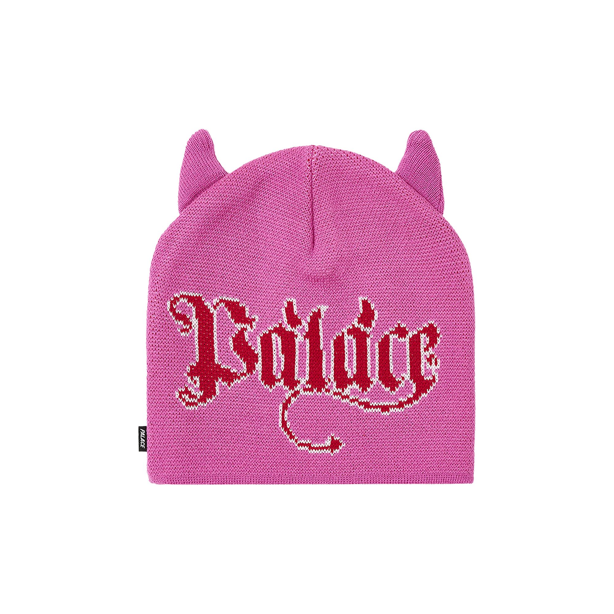Buy Palace Horny Nein Cuff Beanie 'Shock Pink' - P25BN057 | GOAT