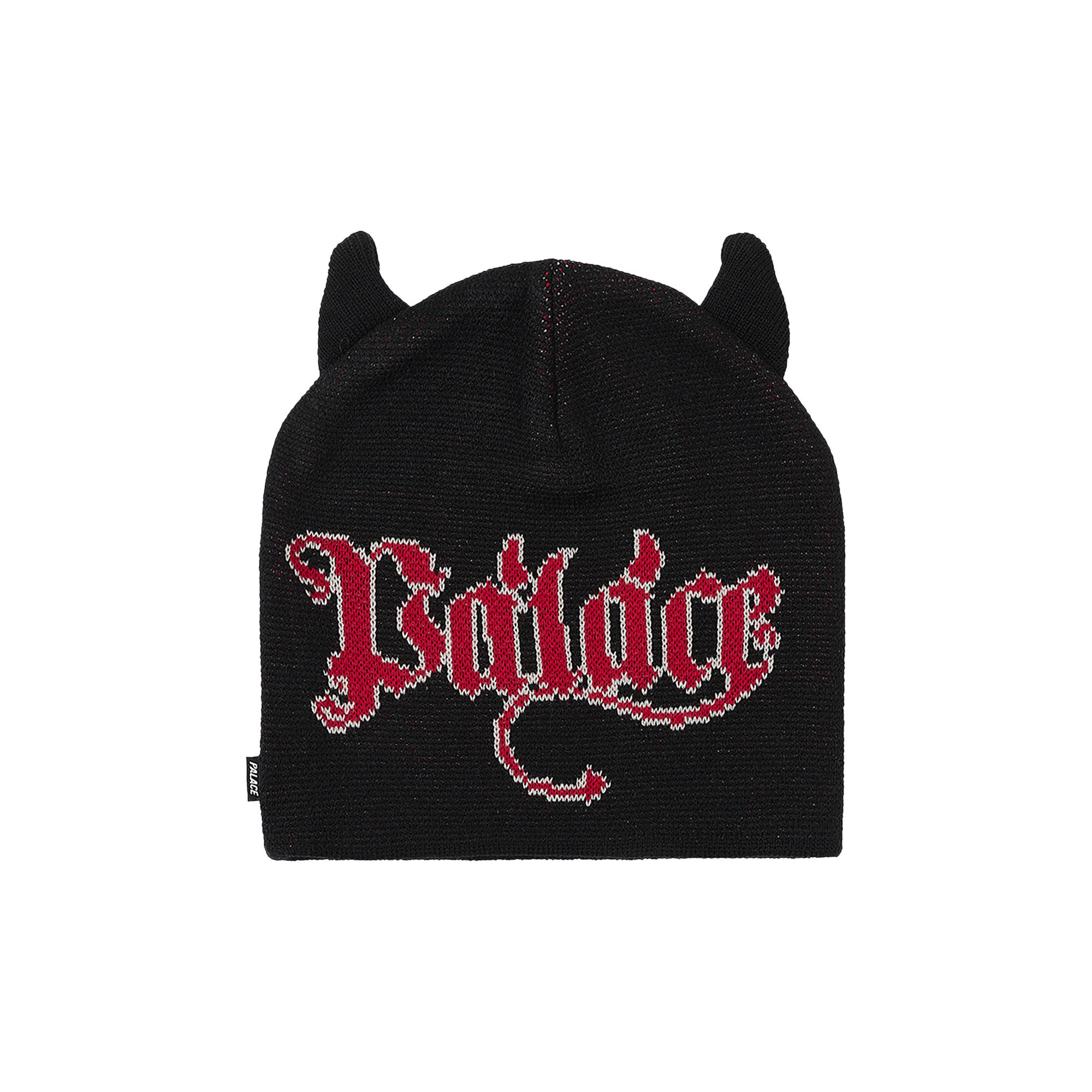 PALACE HORNY NEIN CUFF BEANIE BLACK - | PALACE 'Black'