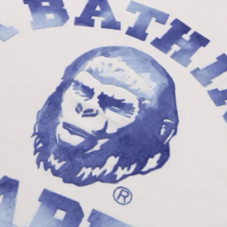 BAPE College Graphic Tee Ivory
