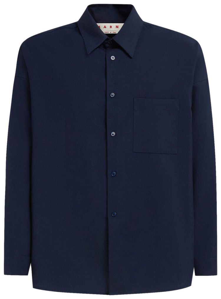 Marni Boxy Fit Tropical Shirt BlueBlack