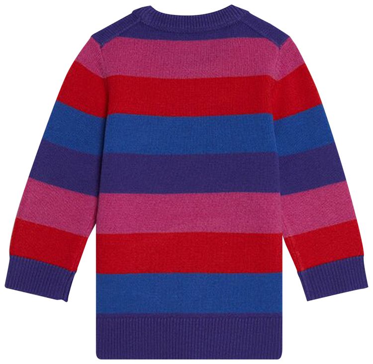 Acne Studios Kids Nimah Stripe Crew Sweater PurpleMulticolor