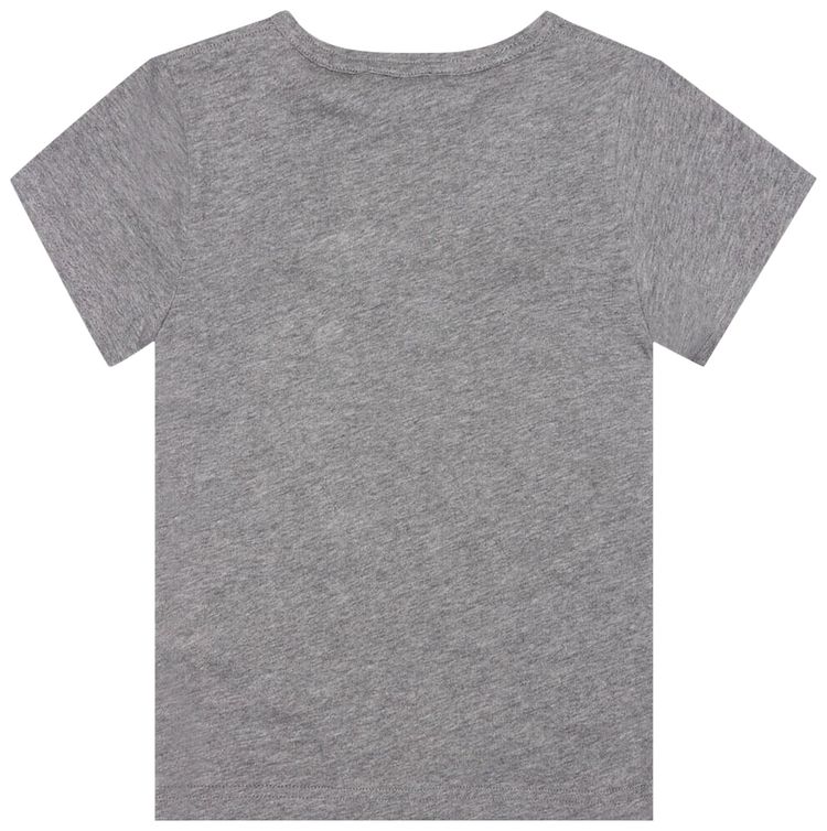 Acne Studios Kids Nash Face T Shirt Light Grey Melange