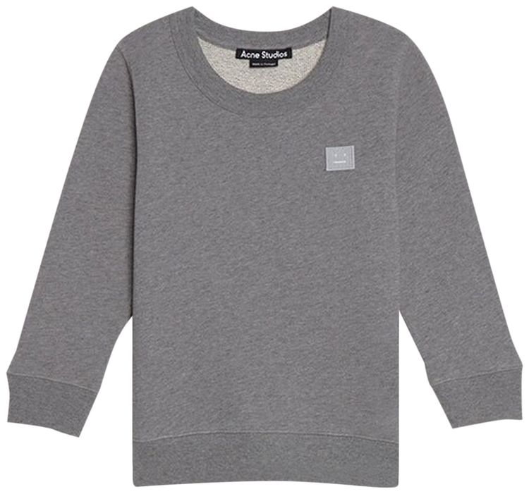 Acne Studios Kids Crewneck Sweatshirt Light Grey Melabge