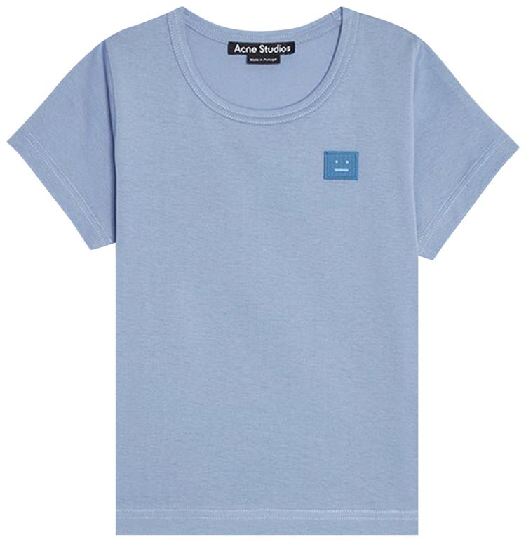 Acne Studios Kids Nash Face T Shirt Pale Purple