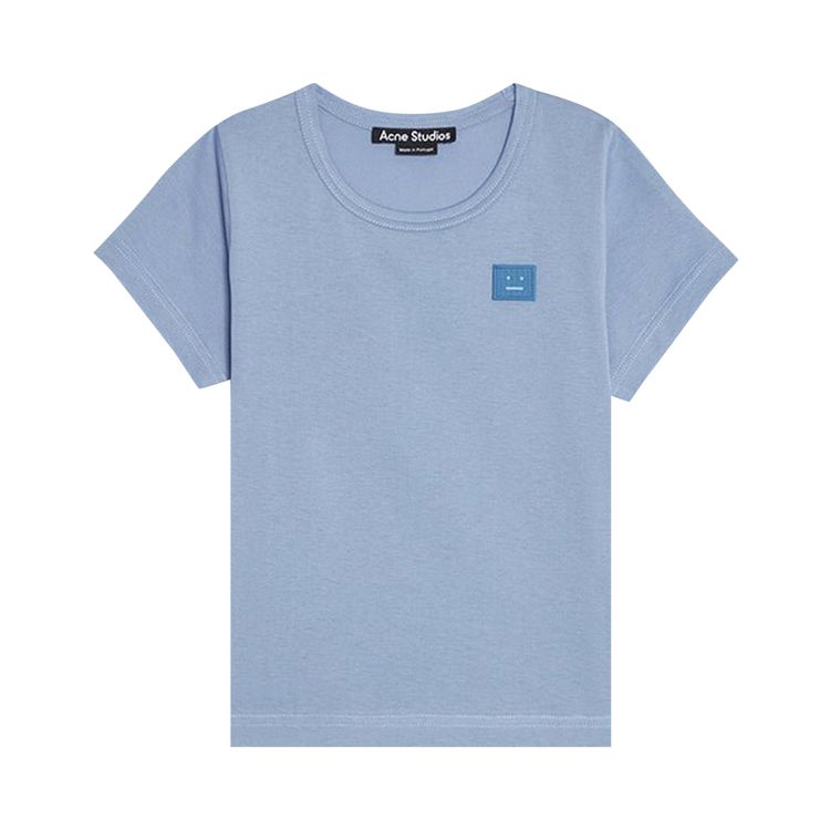Acne Studios Kids Nash Smiling Face T-Shirt in White