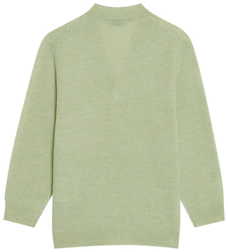 Acne Studios Kids Wool Cardigan Pale Green Melange