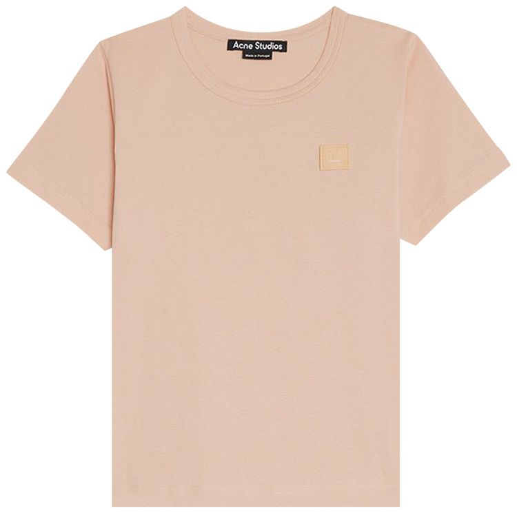 Acne Studios Kids Nash Face T Shirt Powder Pink