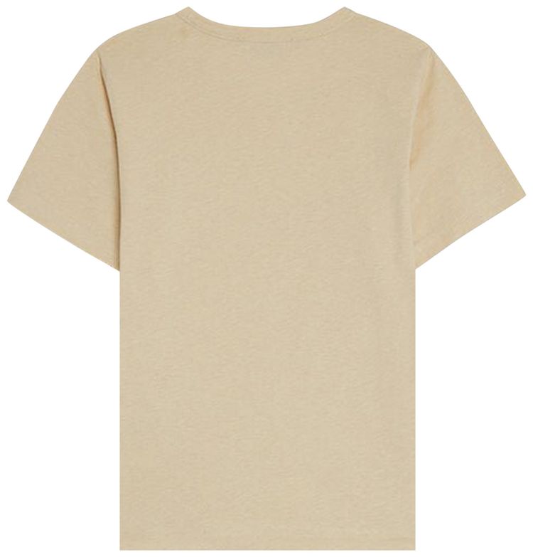 Acne Studios Kids Nash Face T Shirt Pale Yellow Melange