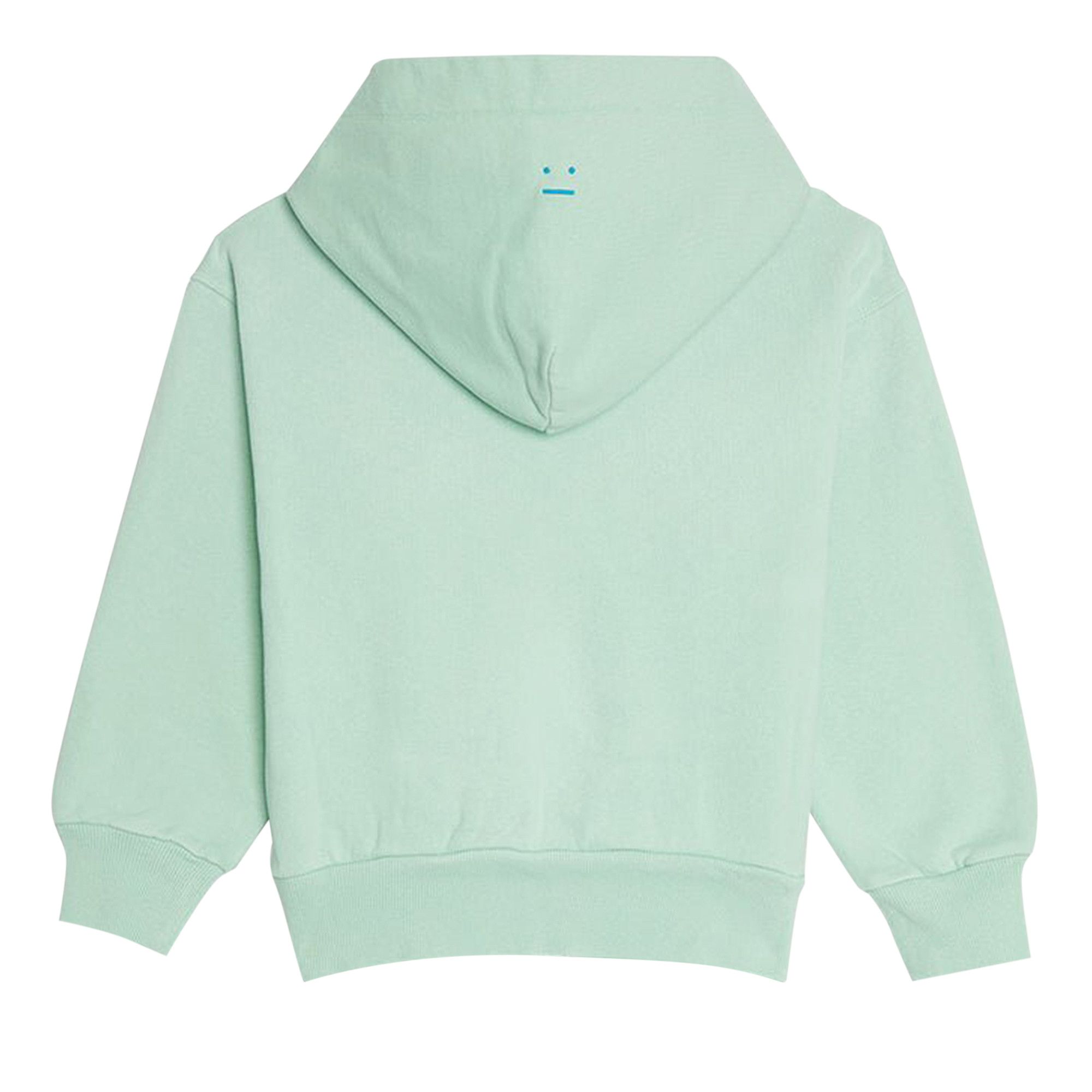 Buy Acne Studios Kids Logo Patch Zip Up Hoodie 'Sea Foam