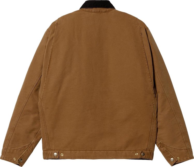 Carhartt WIP OG Detroit Jacket Deep Hamilton BrownBlack Aged Canvas