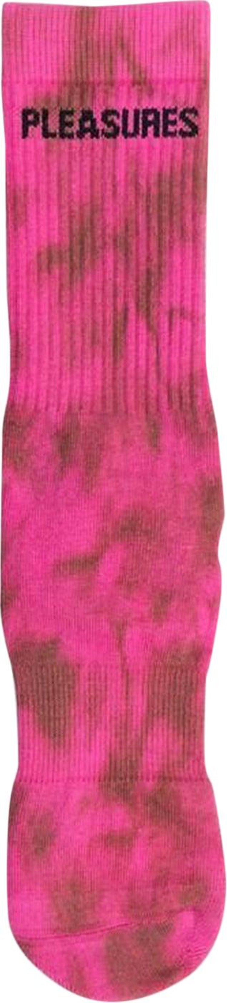 Pleasures Indie Dye Socks 'Pink'