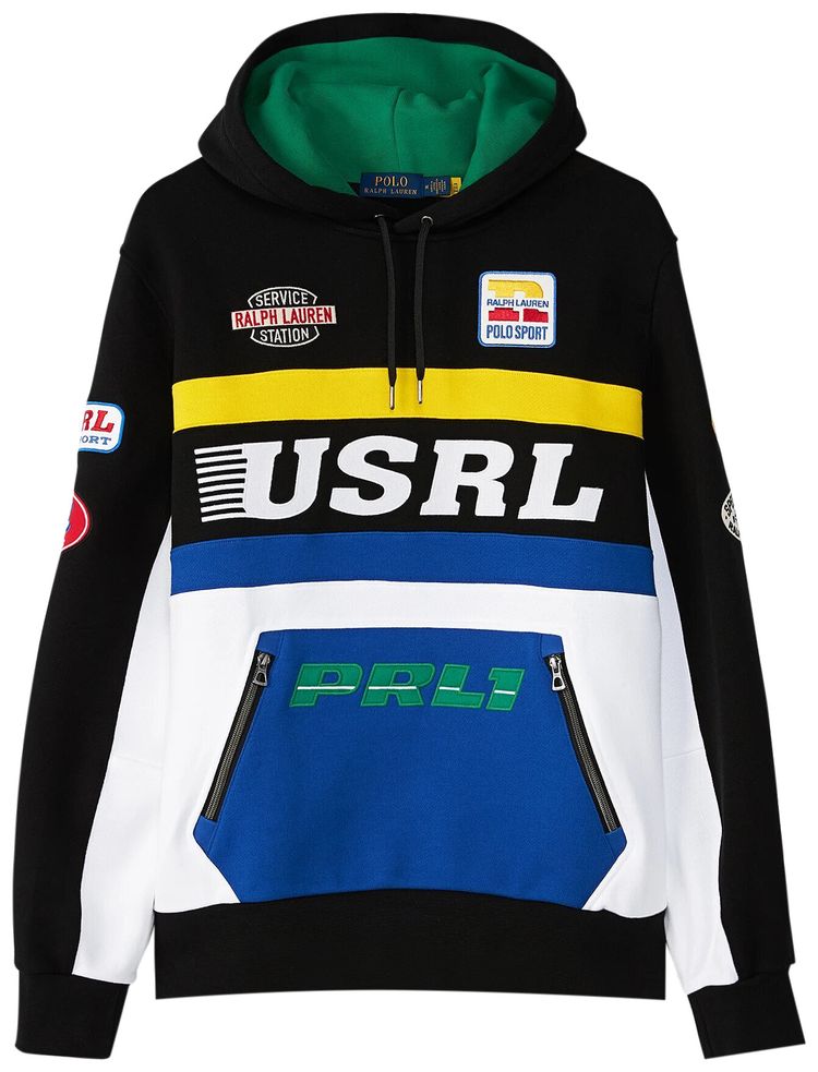 Polo Ralph Lauren Racing Hoodie Polo BlackMulticolor