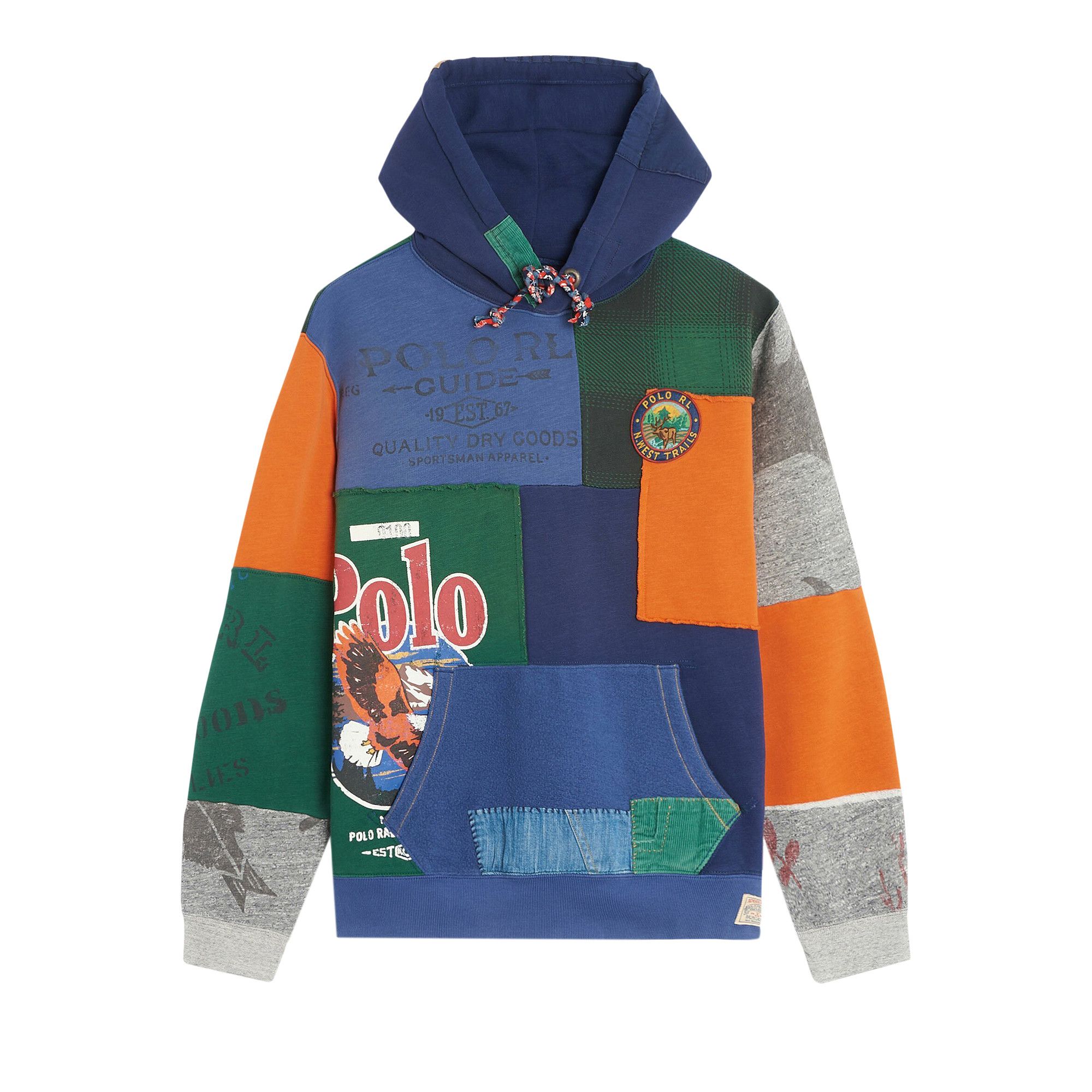 Polo ralph lauren patchwork hoodie top
