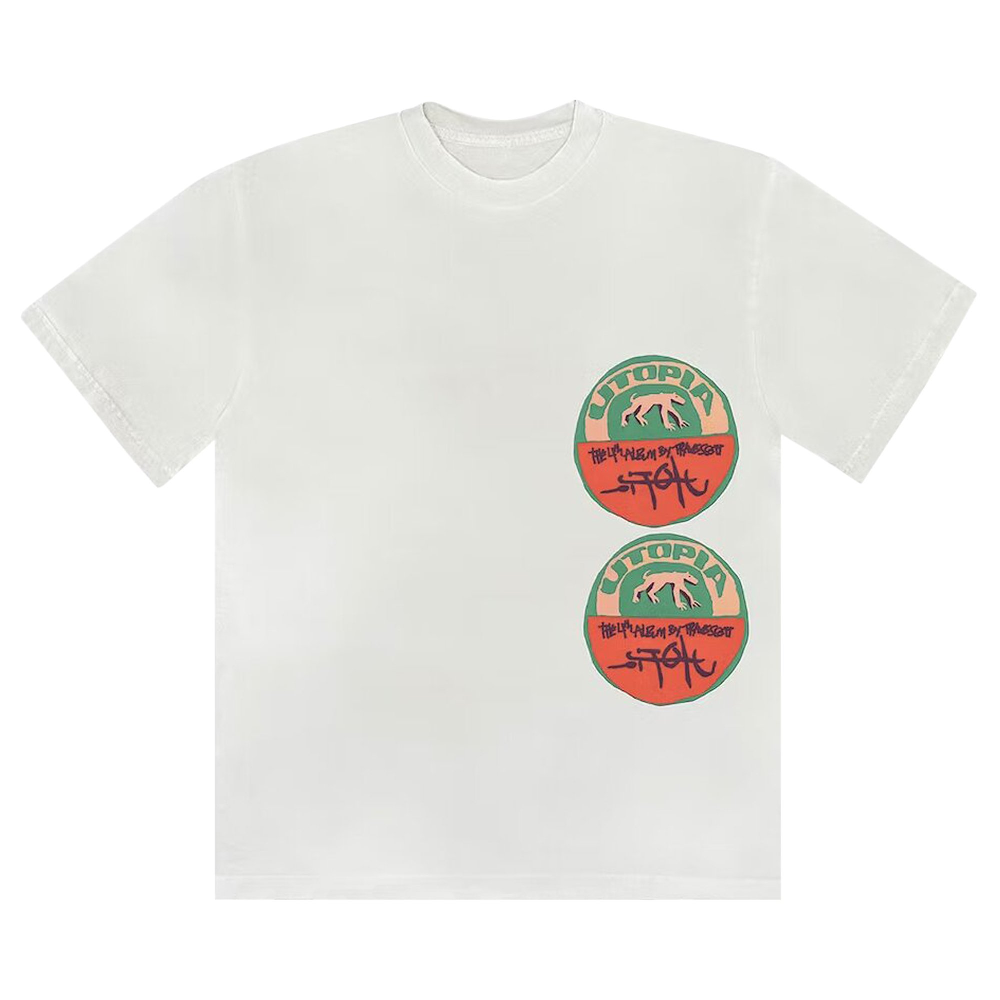 Cactus Jack by Travis Scott B3 Utopia T-Shirt 'White'