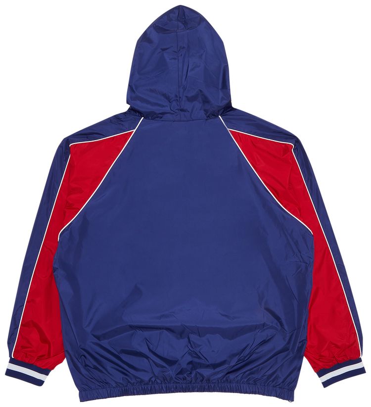 Supreme Hooded Warm Up Pullover Navy