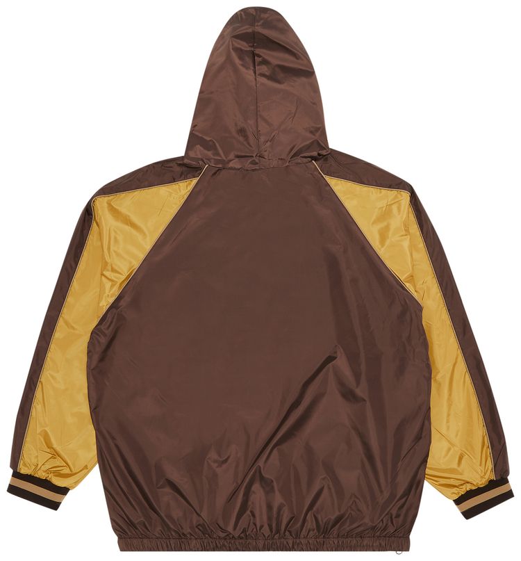Supreme Hooded Warm Up Pullover Brown