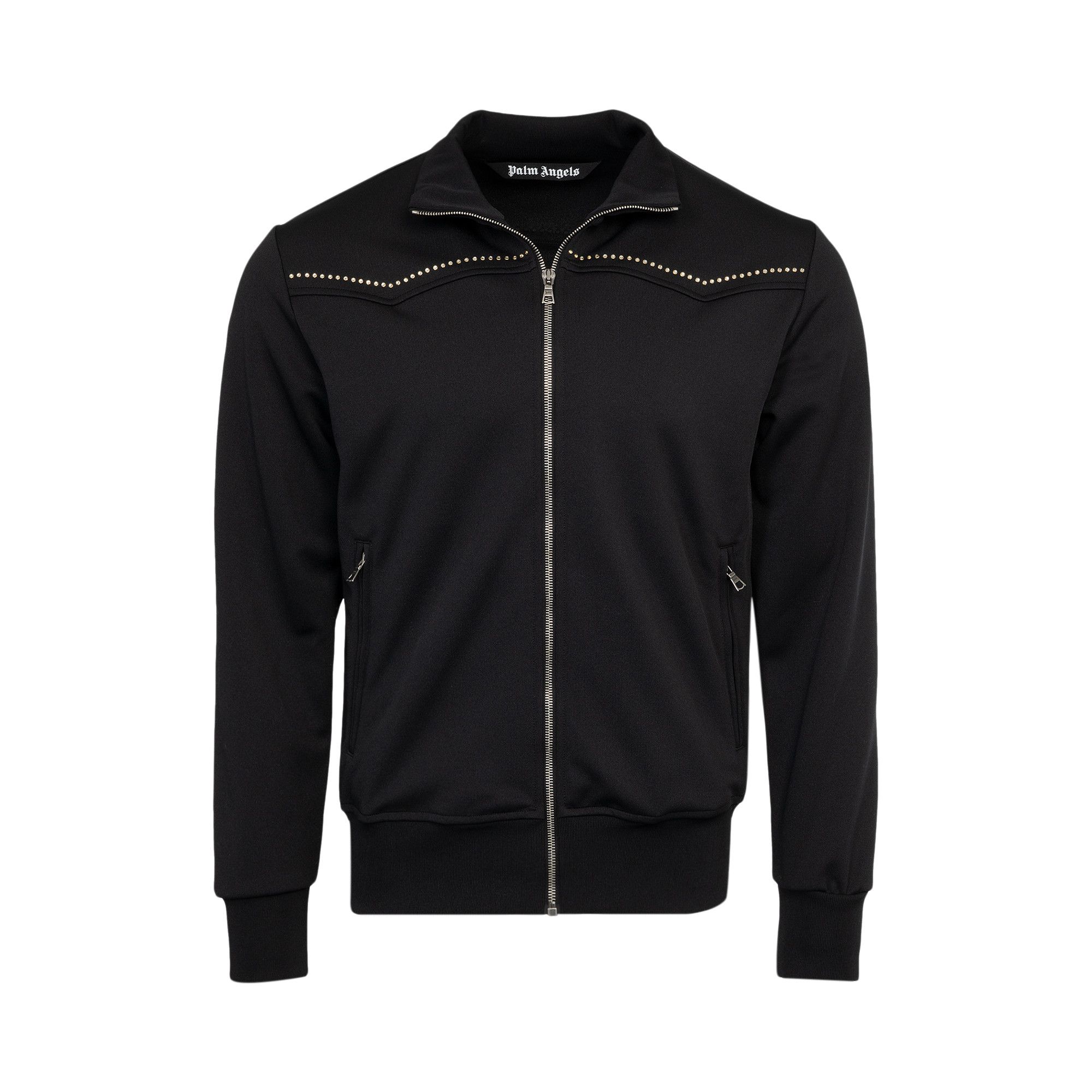 【関税&送料込】Palm Angels Track Jacket With Zipper Track Stripe Black Palm Angels Jacket - HJacket